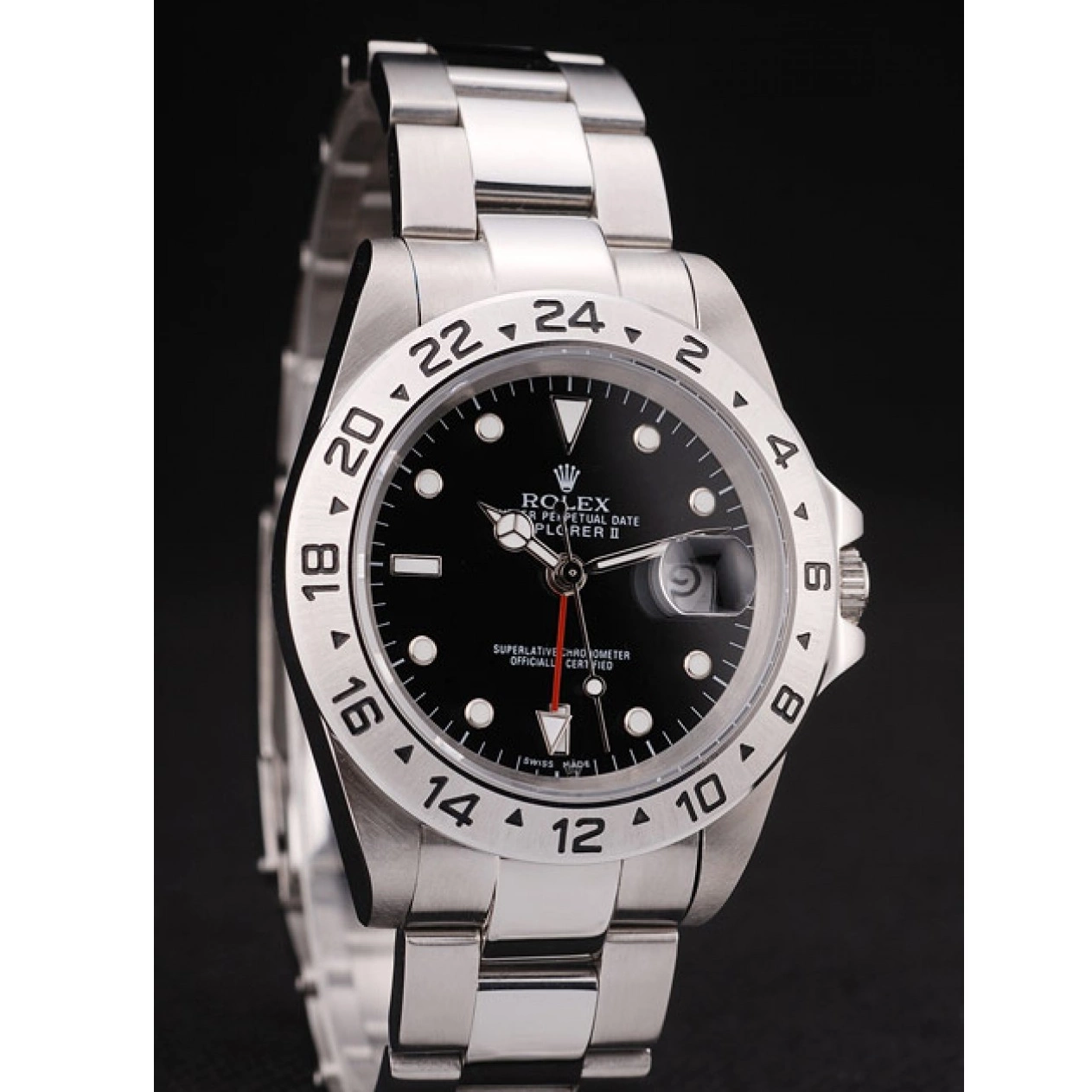MiroTime 0729 Rolex Explorer Stainless Steel Bezel Black Dial